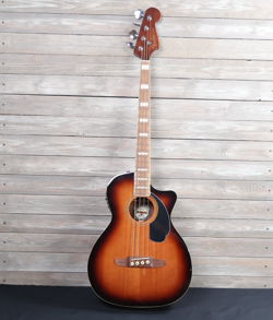 FENDER KINGMAN BASS ACOUSTIC ELECTRIC BASS WITH CASE AS IS GREAT CONDITION