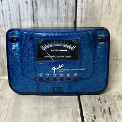 FENDER AG-6 AUTOMATIC GUITAR MUSICAL INSTRUMENTS TUNER BLUE SPARKLE