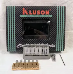 KLUSON KSB-C REPLACEMENT HARDTAIL BRIDGE FOR FENDER AMERICAN STRAT, CHROME