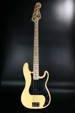FENDER MADE IN JAPAN FSR COLLECTION TRADITIONAL 70S P BASS MAPLE VINTAGE WHITE