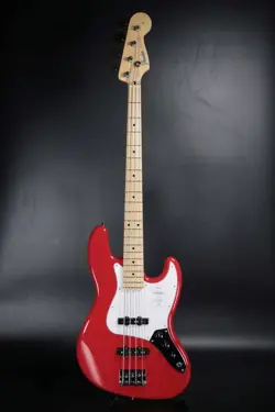FENDER MADE IN JAPAN HYBRID II JAZZ BASS MAPLE MODENA RED