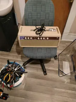 BLOND MOJOTONE FENDER BASSMAN CLONE HEAD