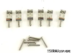 USED AMERICAN VINTAGE STRING BRIDGE SADDLES FOR ELECTRIC GUITAR