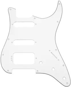 3-PLY WHITE PICKGUARD FOR FENDER STRATOCASTER STRAT HSS/SSH OPEN HUMBUCKER