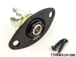 FENDER JIM ROOT JAZZMASTER, OUTPUT JACK GUITAR PARTS BLACK