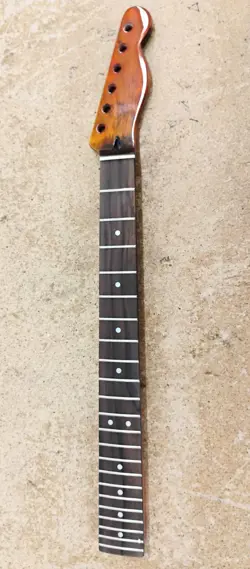 MAPLE ELECTRIC GUITAR NECK 22 FRETS ROSEWOOD FINGERBOARD FENDER TELECASTER, NOB