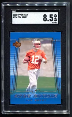 2000 UPPER DECK TOM BRADY STAR RC #254 SGC 8.5 NM-MT+