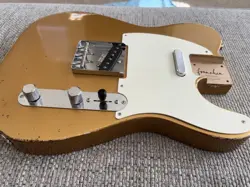 NITRO TELE LOADED BODY FENDER FRANCHIN FITS MJT FENDER GOLD