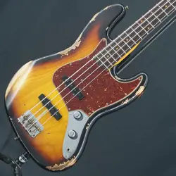 FENDER CUSTOM SHOP USED 1961 JAZZ BASS HEAVY RELIC (SUPER FADED AGED BLEACHED
