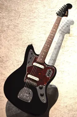 FENDER FSR MADE IN JAPAN TRADITIONAL 60S JAGUAR BLACK MATCHING HEAD