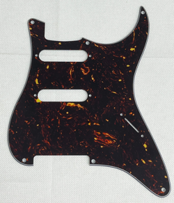 BROWN TORTOISE FENDER STRATOCASTER NO POTS WITH 6 SCREW HOLE ST GUITAR PICKGUARD