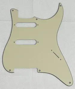 VINTAGE YELLOW FENDER STRATOCASTER NO POTS WITH 6 SCREW HOLE ST GUITAR PICKGUARD