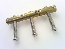 TRUE CUSTOM SHOP® VINTAGE BRASS BRIDGE SADDLES FOR FENDER TELECASTER TELE