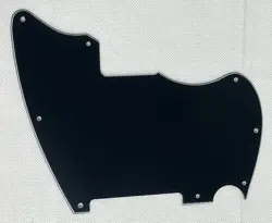 BLACK 3-PLY FENDER WARMOTH MJT TELEMASTER JAZZCASTER BLANK GUITAR PICKGUARD