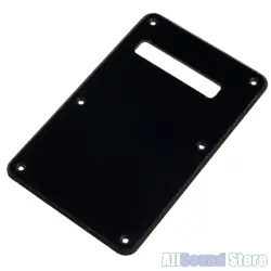 NEW - BLACK 1 SINGLE PLY BACK PLATE TREMOLO COVER FOR FENDER STRATOCASTER STRAT
