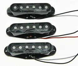 *NEW WILKINSON FOR FENDER STRATOCASTER PICKUP SET STRAT WOVS CERAMIC BLACK