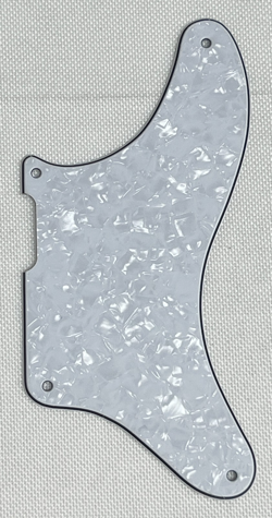 WHITE PEARL 4-PLY FOR FENDER TELE LA CABRONITA MEXICA STYLE GUITAR PICKGUARD
