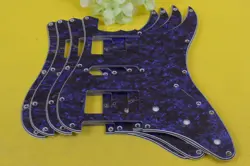ELECTRIC GUITAR PICKGUARD HSH FOR STRAT SCRATCH FENDER BLUE PEARL PLATE STANDARD