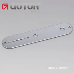 NEW GOTOH CONTROL PLATE FOR FENDER GUITAR TELECASTER TELE W/ SCREWS - CHROME
