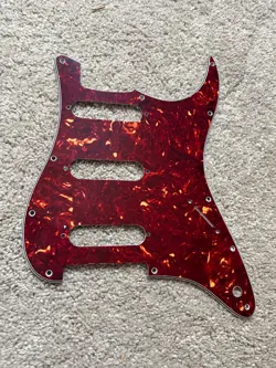 PARTSFOR US FENDER STRAT SSS PAF GUITAR PICKGUARD NO CONTROL HOLE BROWN TORTOISE