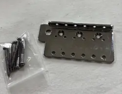 2006 FENDER STRATOCASTER MIM CHROME BRIDGE PLATE 2-1/16