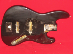 FENDER 1978 BLACK JAZZ BASS ASH BODY