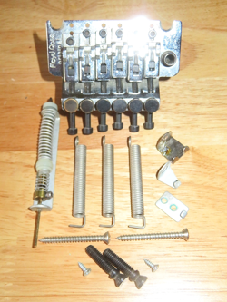 FLOYD ROSE CHROME ORIGINAL TREMOLO WHAMMY BRIDGE W/ TREM SETTER