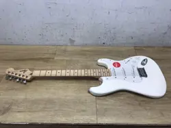 SQUIER STRATOCASTER BY FENDER WHITE ELECTRIC GUITAR