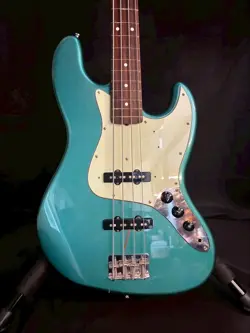 (FENDER JAPAN) 90S JB32-75US LPB BLUE MIJ JAZZ BASS FRETLESS MODIFIED W/GB JAPAN