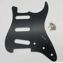 GUITAR PICKGUARD SSS BRUSHED ANODIZED ALUMINUM FOR FENDER STRAT GUITAR