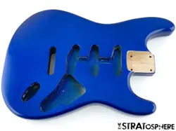 NEW REPLACEMENT BODY FOR FENDER STRATOCASTER STRAT, ALDER, METALLIC BLUE