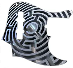 PICKGUARD COMPATIBLE WITH FENDER J BASS ULTRA 4 STRING GRAPHIC MACHINED MAZE