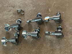 SET GOTOH LEFTY LEFT HANDED FENDER STRATOCASTER GUITAR TUNERS JAPAN MIJ CHROME