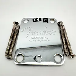 FENDER USA NECK PLATE CORONA CA VERSION MINT 24089