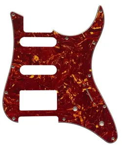 PICKGUARD FOR FENDER STANDARD STRAT HSS STRATOCASTER GUITAR-4-PLY-RED TORTOISE