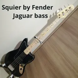 SQUIER BY FENDER JAGUAR BASS ELECTRIC WITH CASE SAFE DELIVERY FROM JAPAN