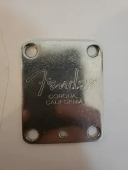 FENDER CORONA, CALIFORNIA NECK PLATE