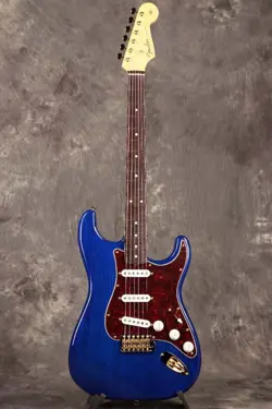 FENDER FSR MIJ TRADITIONAL 60S STRATOCASTER 57-62 PICKUPS BLUE TRANSPARENT ASH