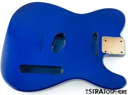 NEW REPLACEMENT BODY FOR FENDER TELECASTER TELE, ALDER, METALLIC BLUE