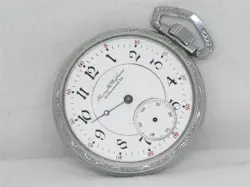 ANTIQUE 16S ILLINOIS 17 JEWEL GRADE 174 CHOO-CHOO LOCOMOTIVE CASE POCKET WATCH