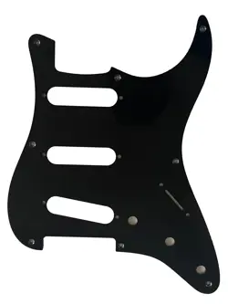 NEW 1 PLY GUITAR PICKGUARD FOR US FENDER 57' 8 SCREW STRAT,MATTE BLACK