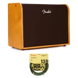 FENDER ACOUSTIC 100 GUITAR AMPLIFIER W/ FENDER JOE INSTRUMENT CABLE BUNDLE