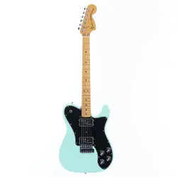 USED FENDER MEXICO VINTERA II 70S TELECASTER DELUXE WITH TREMOLO SURF GREEN 2023
