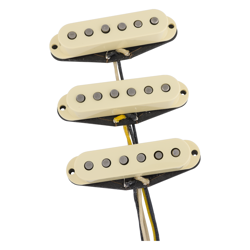 FENDER CUSTOM SHOP DUAL MAG II STRATOCASTER PICKUP SET - AGED WHITE