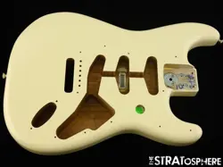 FENDER ALBERT HAMMOND JR 70S RI STRATOCASTER STRAT BODY, 70S ALDER OLYMPIC WHITE