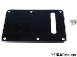 FENDER PLAYER PLUS SERIES STRATOCASTER STRAT TREMOLO BACK COVER BLACK 3 PLY