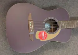 FENDERMALIBU PLAYER ACOUSTIC-ELECTRIC GUITAR BURGUNDY SATIN SPRUCE TOP, MAHOGNY