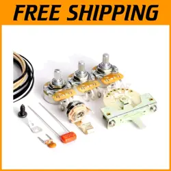 PROFESSIONAL GRADE GUITAR WIRING KIT FOR FENDER STRATOCASTER - EASY INSTALLATION