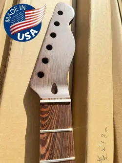 SATINLESS 22 FRETS TELE GUITAR NECK WENGE FRETBOARD NITRO SATIN FOR FENDER TL