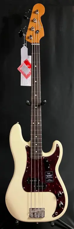 FENDER VINTERA II '60S PRECISION BASS 4-STRING BASS GUITAR OLYMPIC WHITE W/ BAG